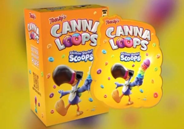 Toastys Canna Loops Rainbow Sherbet Scoops